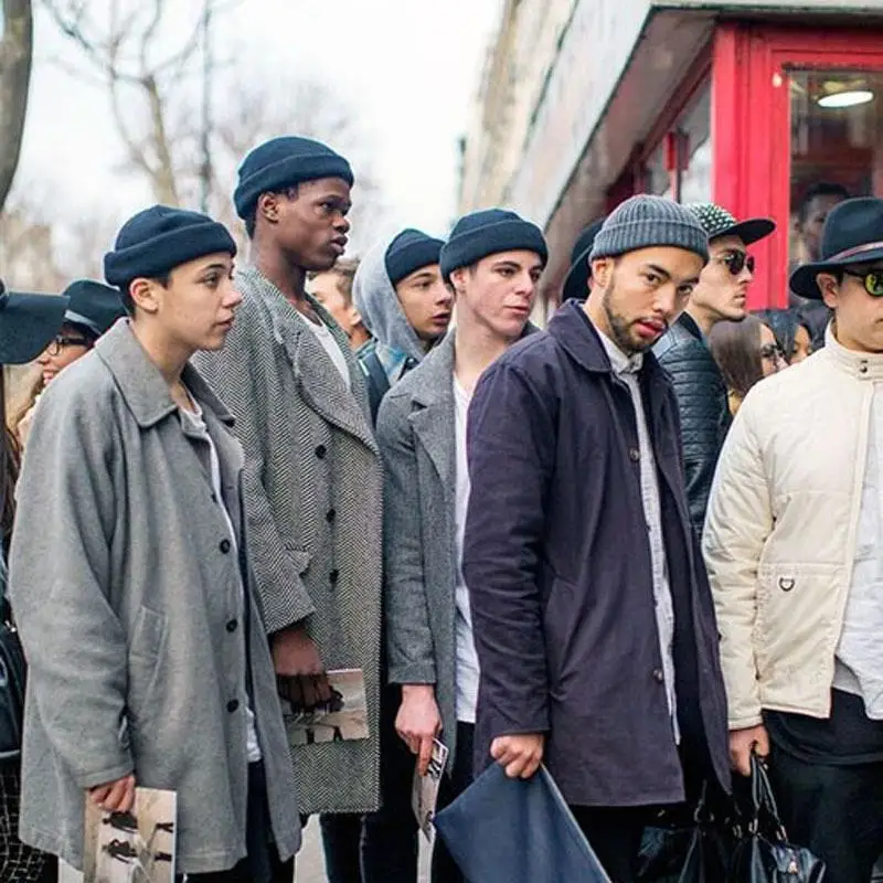 Chapeaux tricotés pour femmes et hommes, bonnet d'hiver rétro sans bords,  Baggy, casquette Melon, manchette Docker, bonnet de pêcheur pour hommes, ✓  Meilleur prix au Maroc et ailleurs