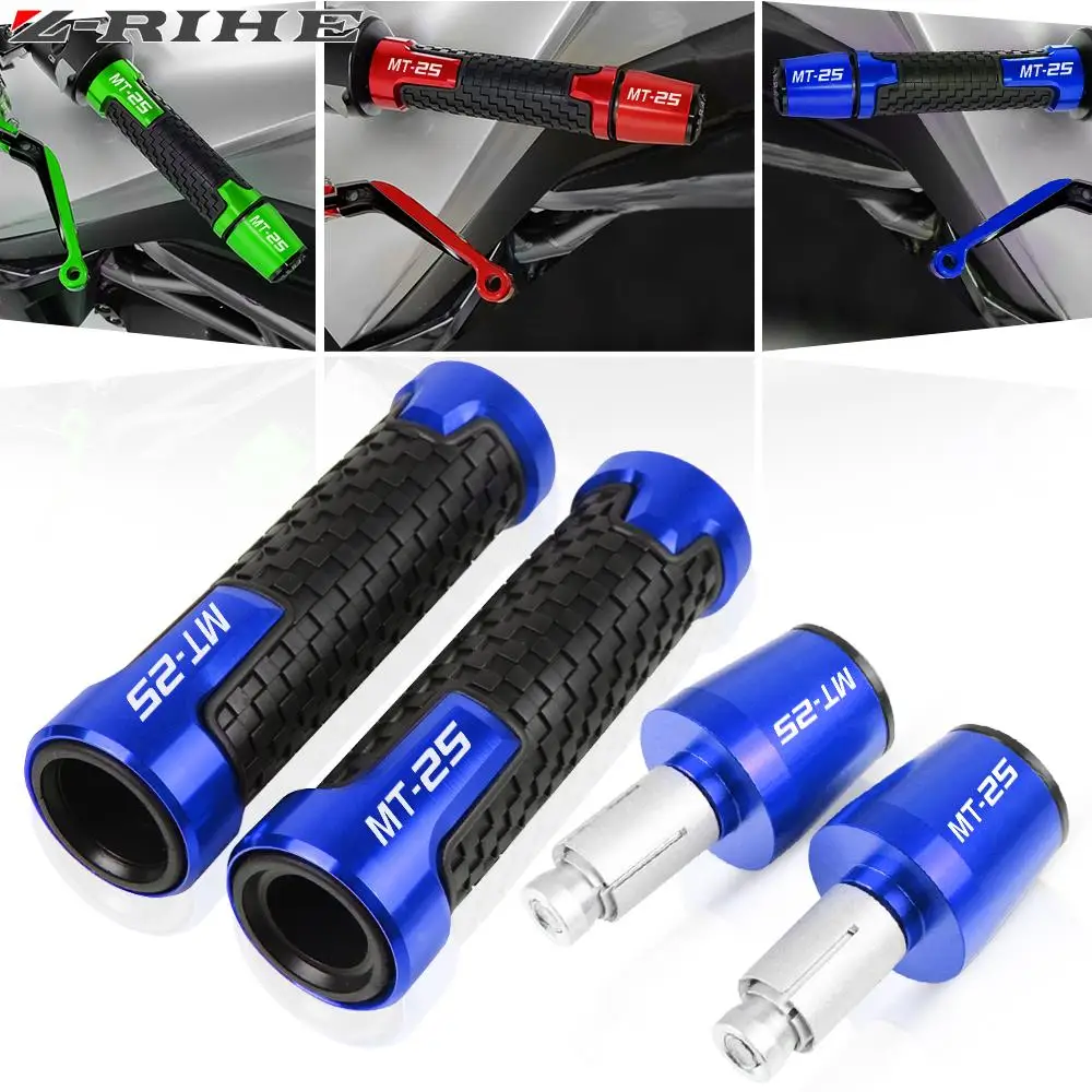 

For YAMAHA MT25 MT-25 2003-2022 MT125 MT-125 2020 2021 2022 2023 78''22MM Motorcycle Handlebar Handle Bar Grips Ends Plug Slider