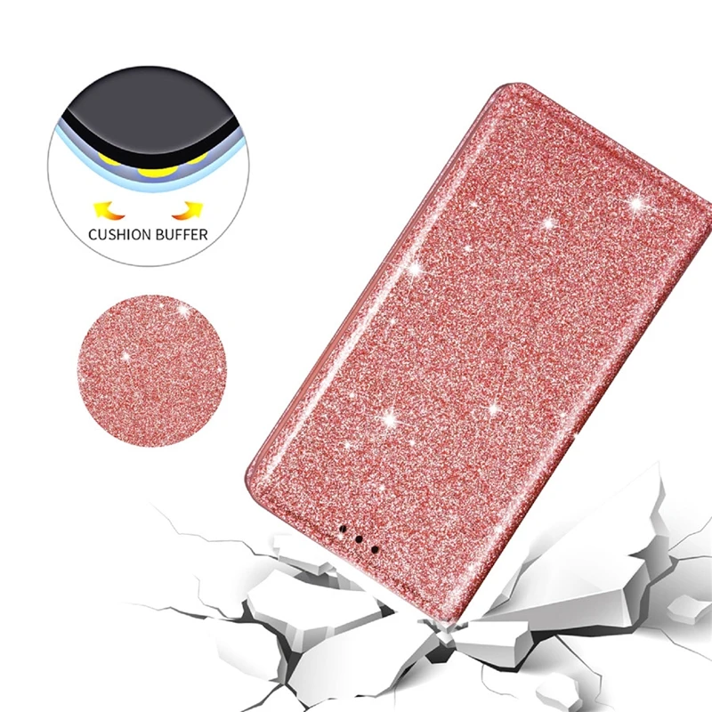 Glitter Wallet Flip Leather Case