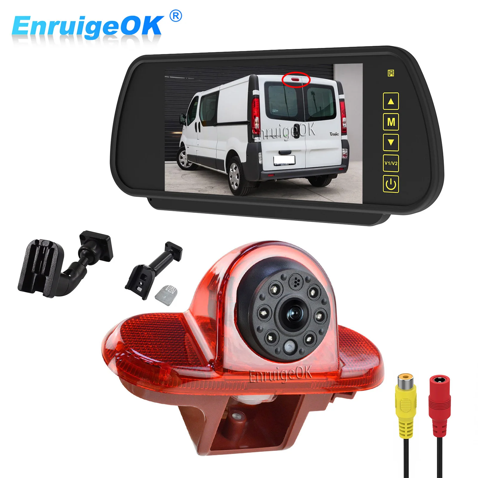 EnruigeOK Brake Light Reversing Camera Monitor Kit for Renault Trafic ...