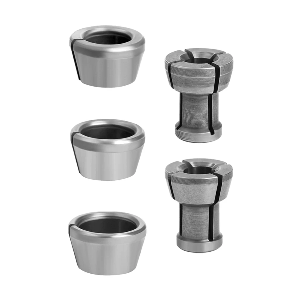 

M17 Collet Chuck Adapter With Nut 6/6.35/8/9.5/10mm Wood Engraving Trimming Machine Electric Router Milling Cutter Accessories