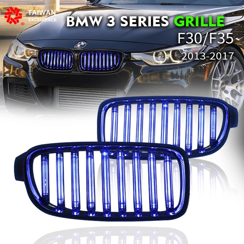 For-BMW-3-Series-Led-Kidney-Grille-F30-F31-2010-2018-LED-Front-Kidney ...