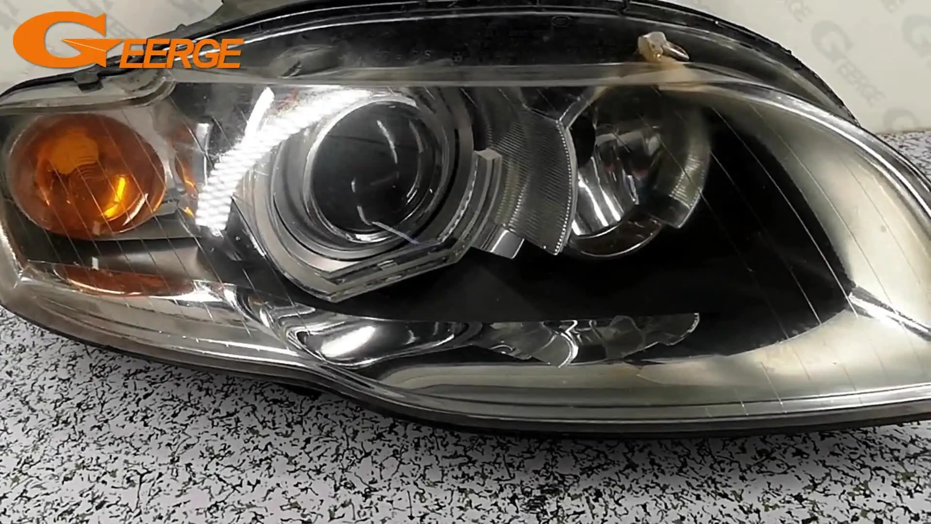 アウディRS4 B7 純正ヘッドライトおまけ付 Audi a4 rs4 b7 2004-2009用車のヘッドライト,超高輝度ガラスdtm m4