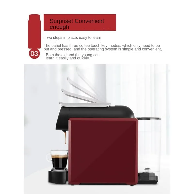 Capsule Coffee Maker Intelligent Office 30 Seconds Production 3-speed Mode Energy Saving Removable Water Tank Espresso Americano 4