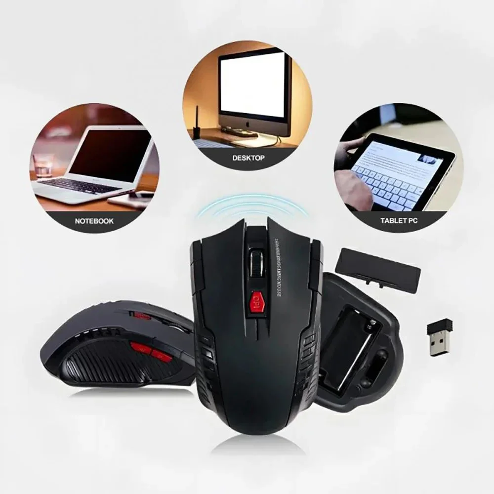 Wireless Mouse Mini Wireless Mouses 2.4G Wireless Mouse USB Receiver Protable Professional Optical USB Right Scroll Mice for Laptop PC Gamer