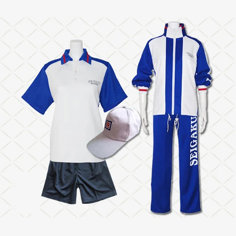 New The Prince of Tennis Cosplay SEIGAKU Echizen Ryoma School Uniform Tezuka Kunimitsu Summer Jersey Costumes Halloween suits