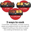 3-in-1 Electric Indoor Grill + Griddle, 8-Serving, Reversible Nonstick Plates, 2 Cooking Zones with Adjustable Temperature 2