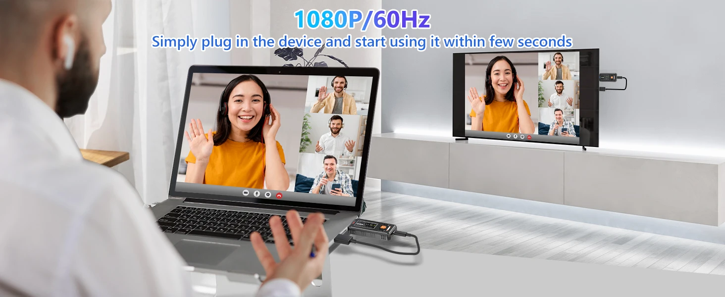 1080P HDMI Wireless Transmitter Receiver Extender Wireless 350M TV Stick Dongle