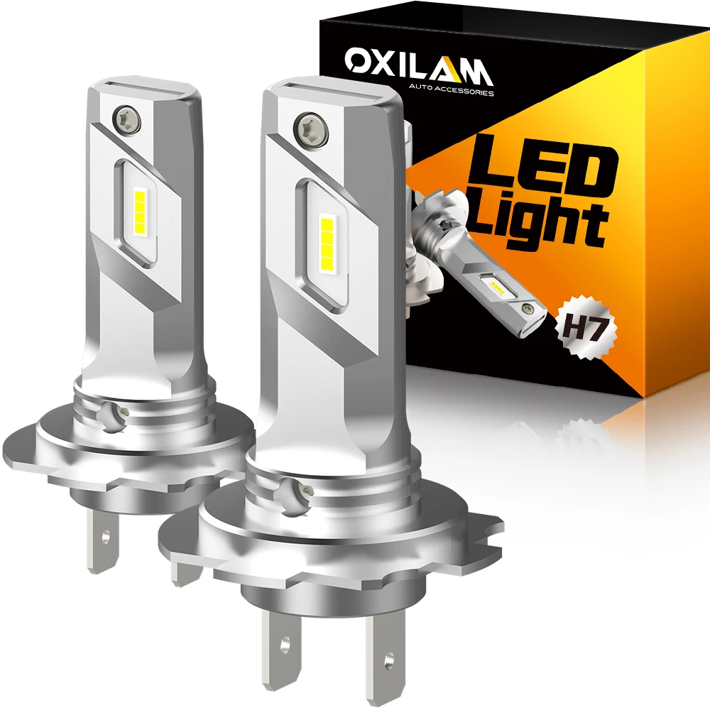 OXILAM 超高輝度 2 個 H7 LED ヘッドライト電球ファンレス超強力 OXILAM 超高輝度 2 個 H7 LED ヘッドライト電球ファンレス超強力