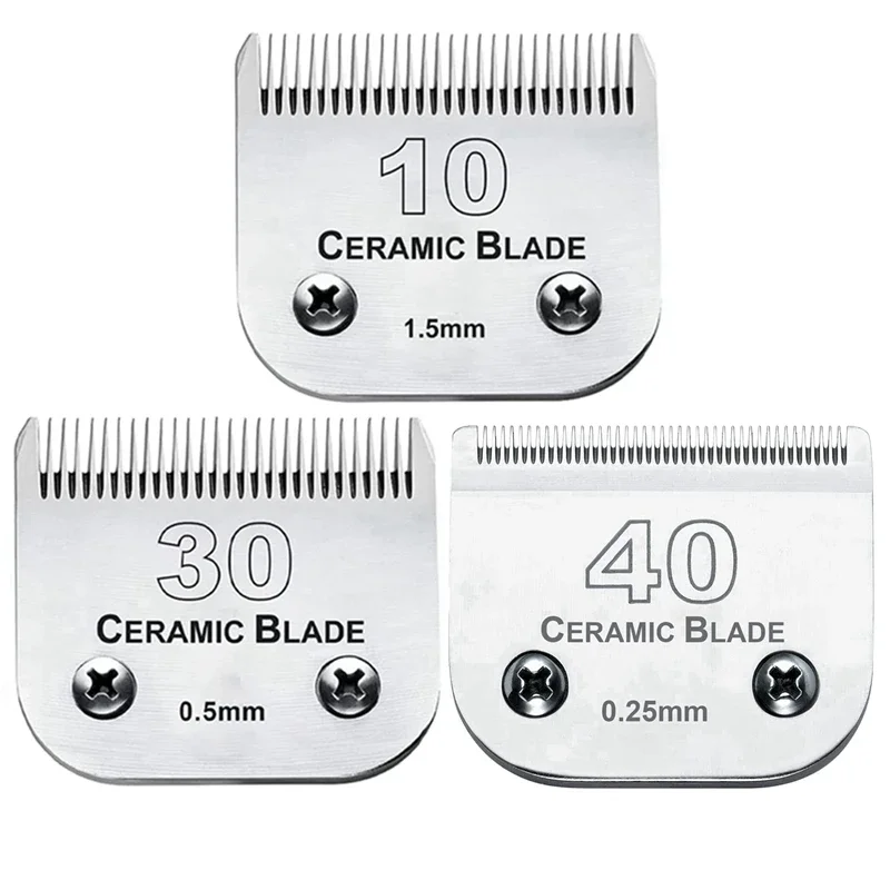Barber Hair Clipper Blade Pet Grooming Clipper Detachable Pet Dog Clipper Ceramic Blade set