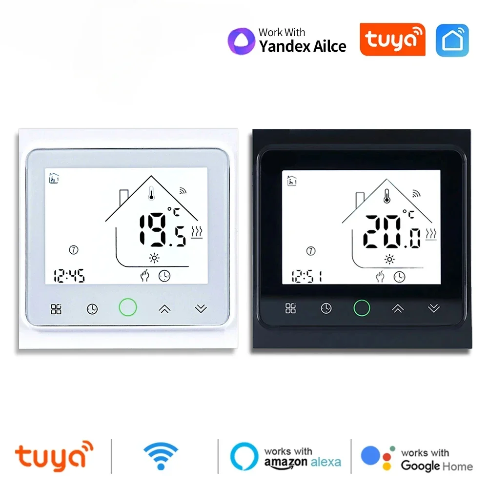 Tuya Smart Life WiFi Room Thermostat พื้นไฟฟ้า/เครื่องทําความร้อนน้ํา/หม้อต้มแก๊สอุณหภูมิ Controller สําหรับ Alice Alexa Google Home 1