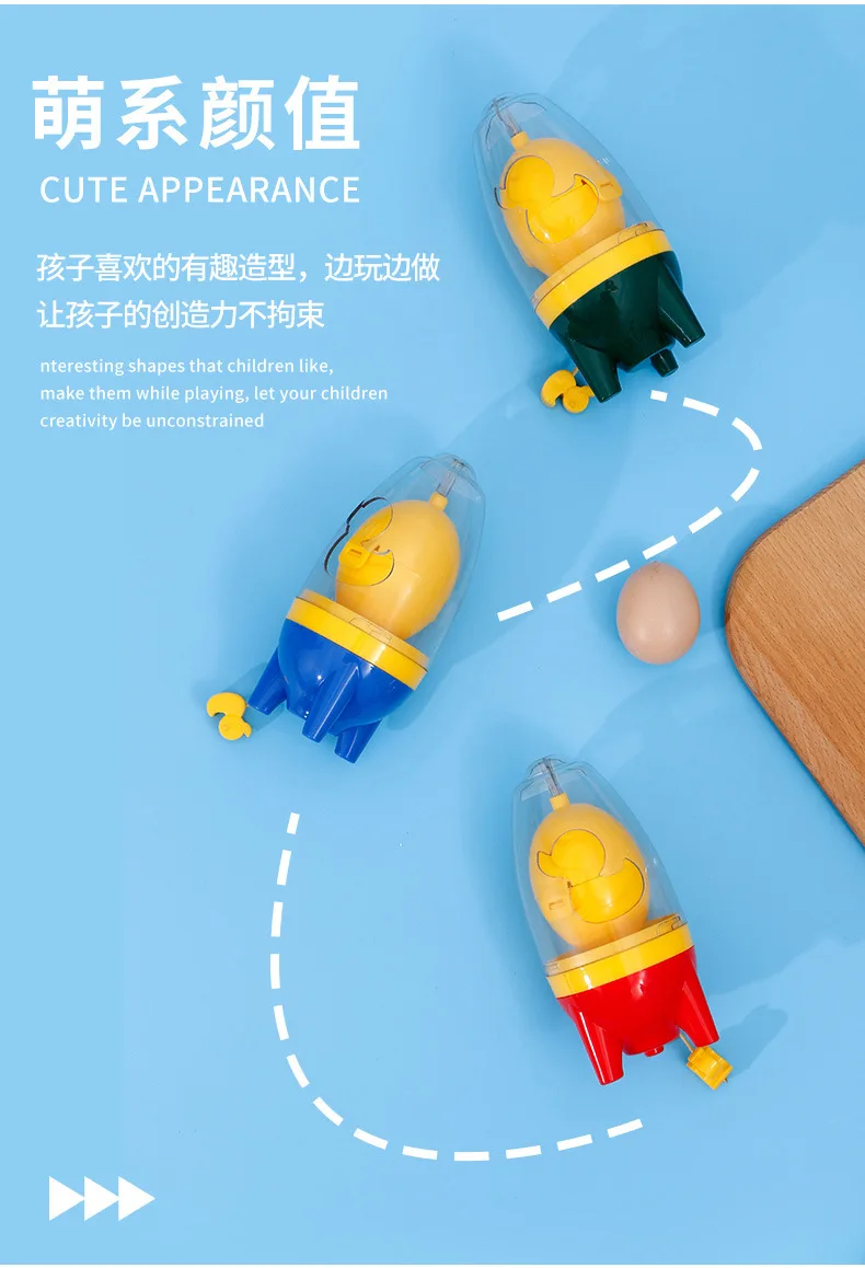 Description Picture 6 of itemHome Egg Scrambler Hand Eggs Shaker Mixer Food Grade Silicone Egg Spinner Manual Tool In Shell Egg Spinner For Hard Boiled Eggs