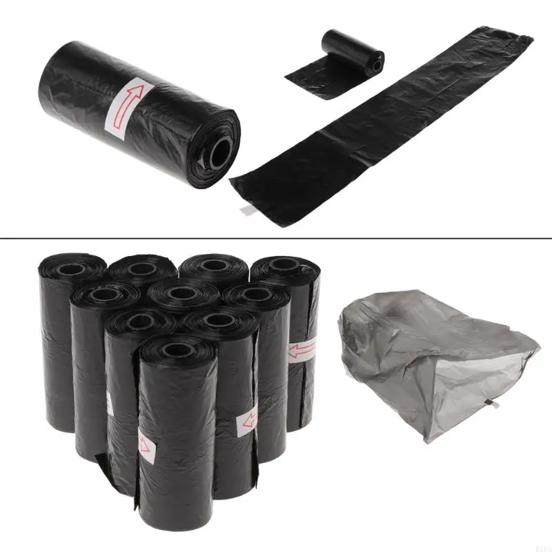 KXRA 150PCS/Pack Dog Poop Waste Bags Multi-purpose Black Waste Bags for Pet Dogs