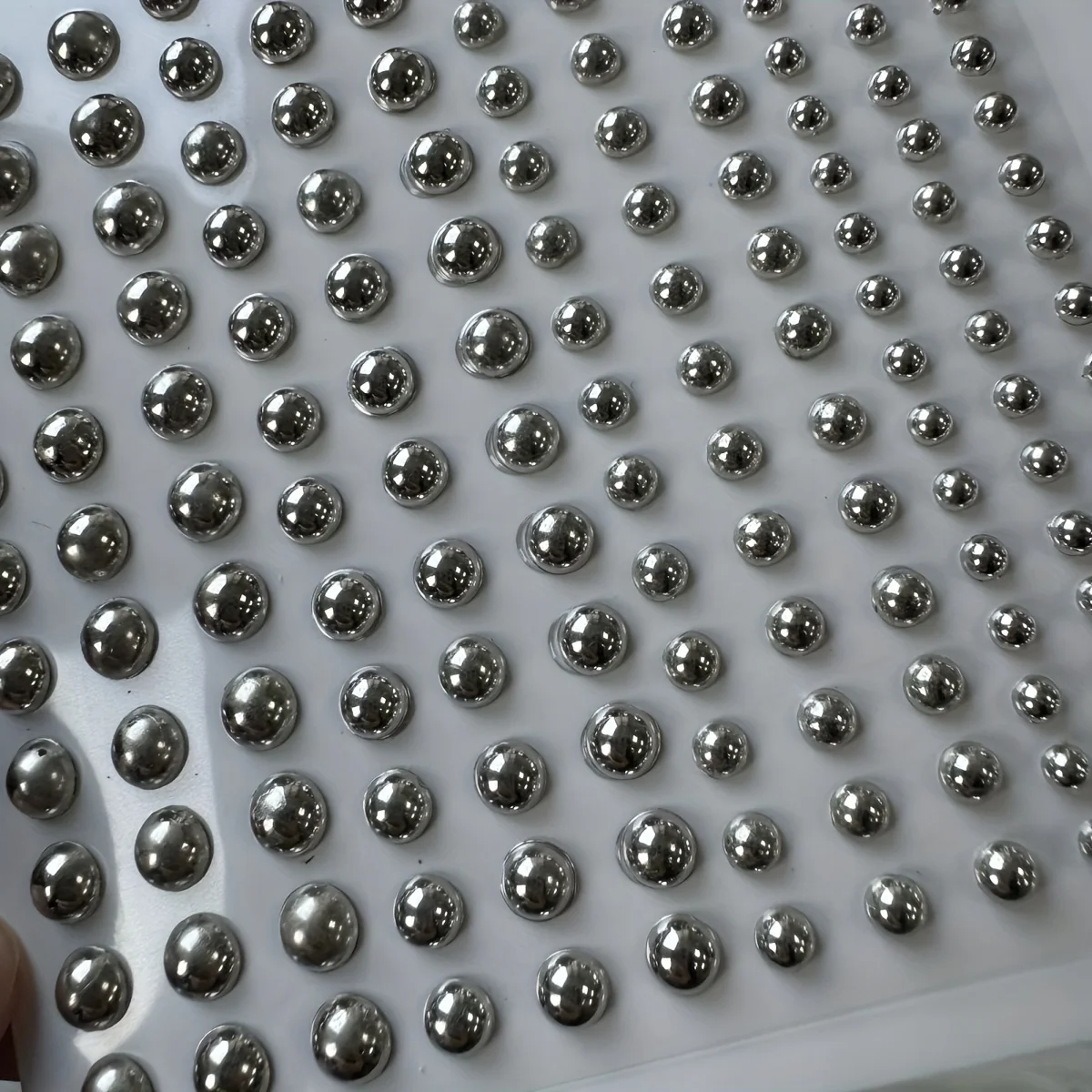 1sheet Cool Punk Trendy Silvery Simulation Studs Acrylic Stickers For Ear Nose Eye Studs Women Girls Casual Makeup Patches acrylic stickers