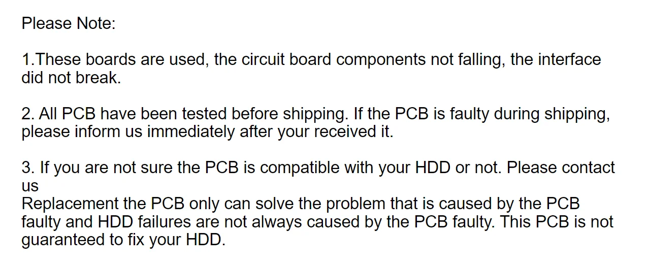 PCB Contrôleur Seagate 100466824 ST3750330AS Disque Dur Electronique