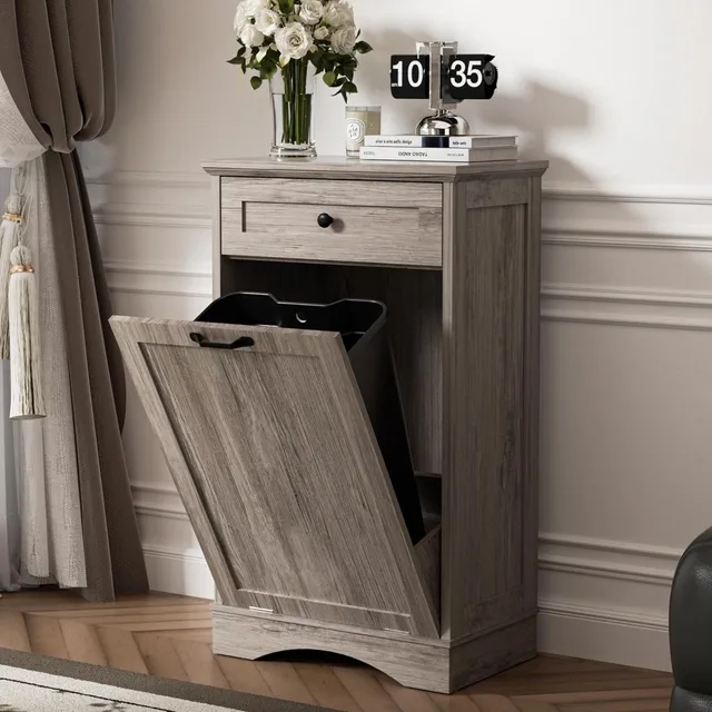 Tilt-Out Trash Cabinet 2