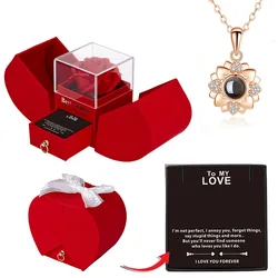 Elegant Flower Gift Box for Special Occasions - Perfect for Mothers, Girlfriends, Bridesmaids, and Loved Ones (Red style 5)