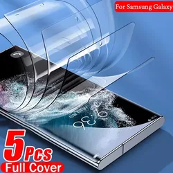 Premium Hydrogel Screen Protector Film - Pack of 3 - 5 Pieces - 5Pcs (Galaxy S21)