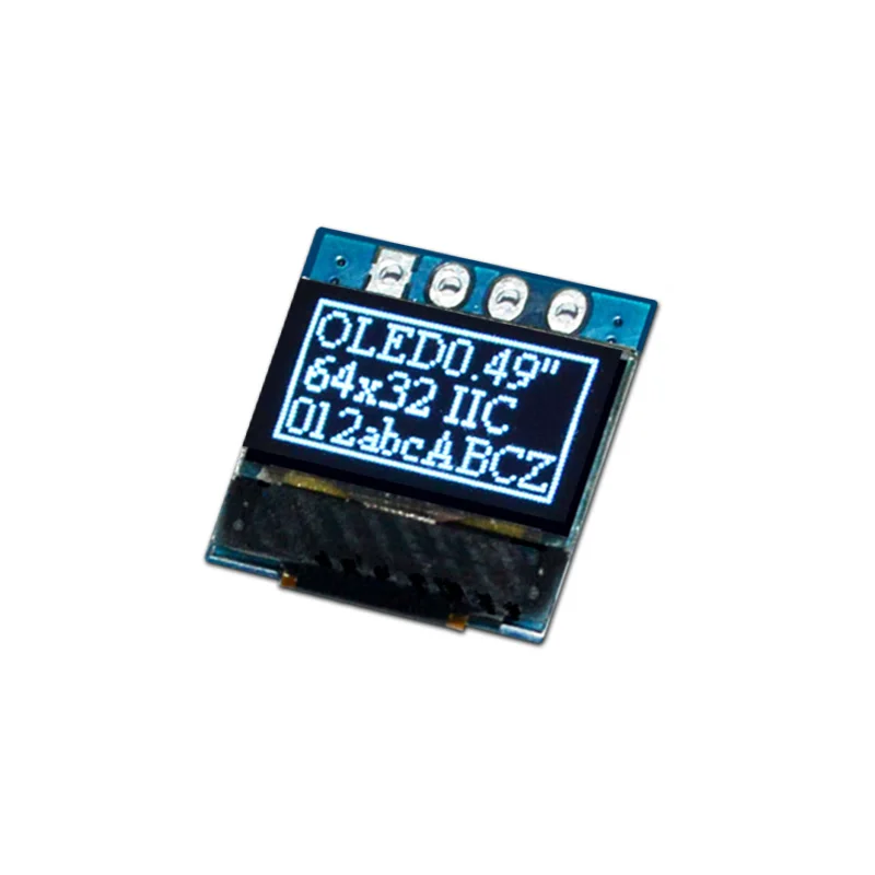 0.49 inch OLED Display Smart Screen 64*32 Drive SSD1315 White Light IIC 4-Pin Serial Port Module