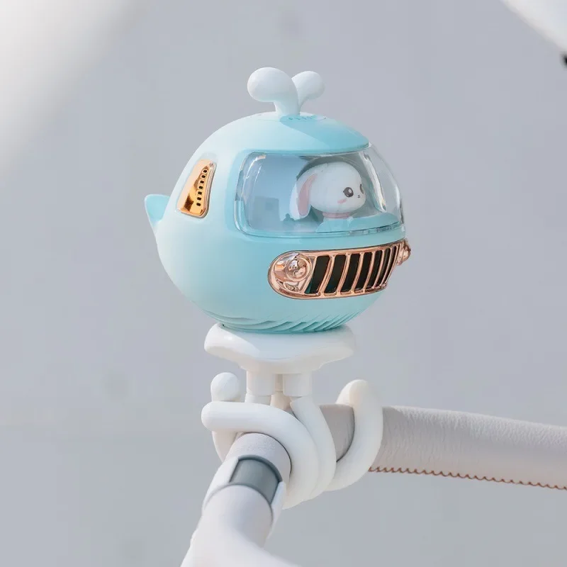 선풍기 휴대용 USB 충전식 자동차 헤드, 문어 미니 소형 선풍기, 여름 신상 유모차