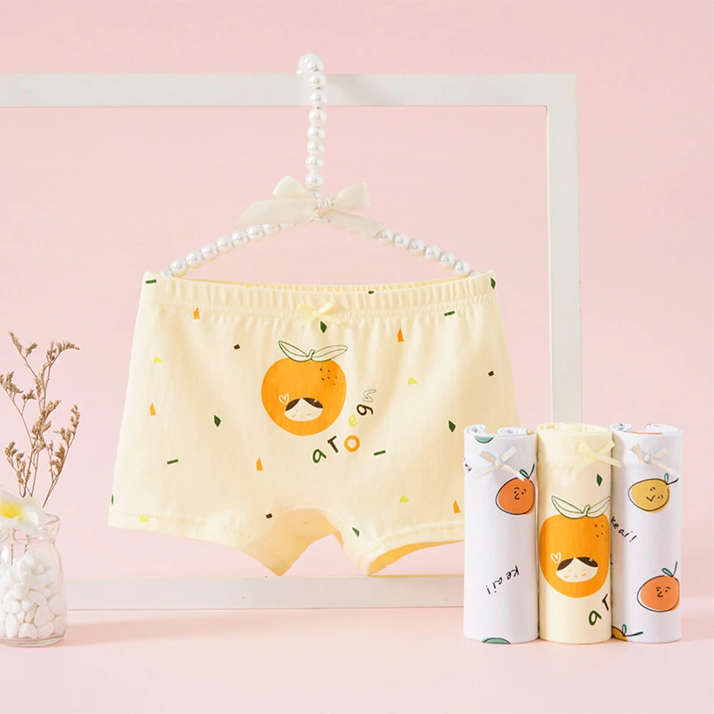 

2pcs Girls Boxers Panties Cotton Underwear Young Lady Underpants Panti Kids Soft Panty Teenagers Shorts Underware 3-15 Years Old