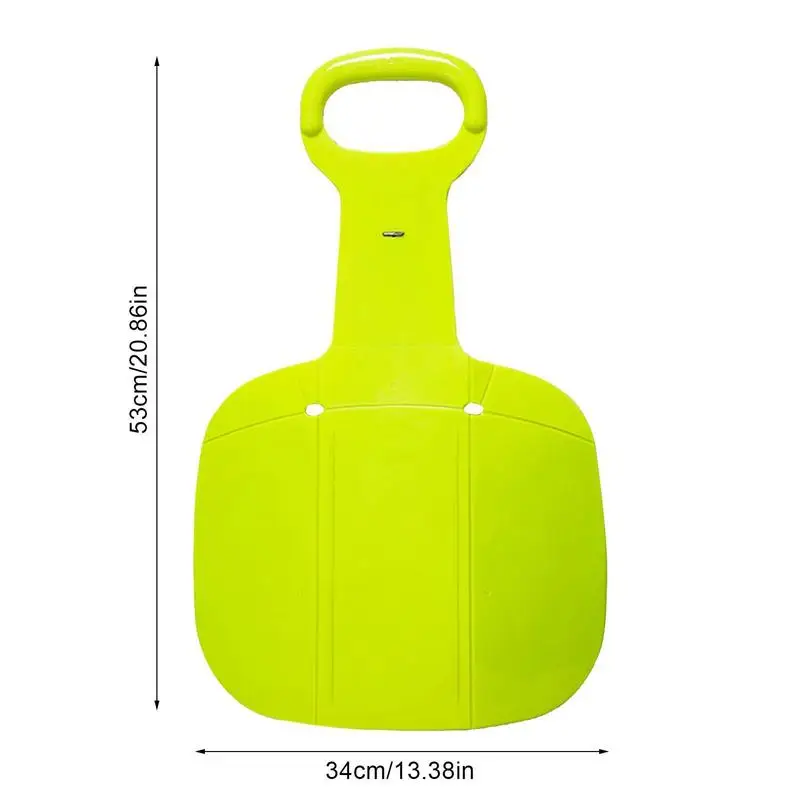 Mini Folding Snow Sled Board for Kids Outdoor Winter skis with Handle Portable Plastic Sleigh for Snow Grass and Sand Boarding