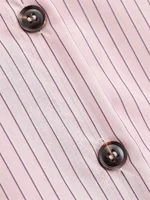Chemise Femme Printemps 2026 Nouveau Style Rose Rayée Manches Longues Col Montant Boutonnage Simple Coupe Ample Décontractée Tendance Unique 5