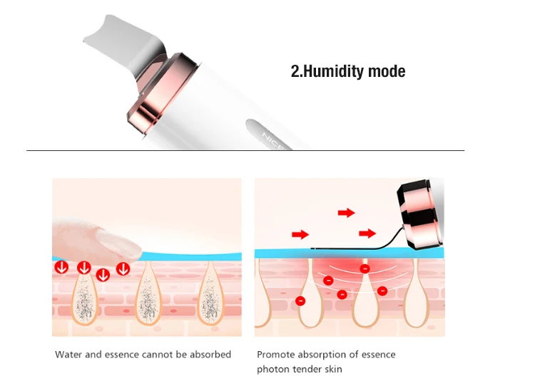 Rechargeable Skin Scrubber Face Spatula, Blackhead Extractor Remover Pore Cleaner Face Scraper Kit Facial Deep Cleansing