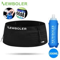 NEWBOLER Elastic Sports Waist Bag Pack Running Race Number Belt Triathlon Marathon Race Cycling Mountaineering Phone Waist Bag 1