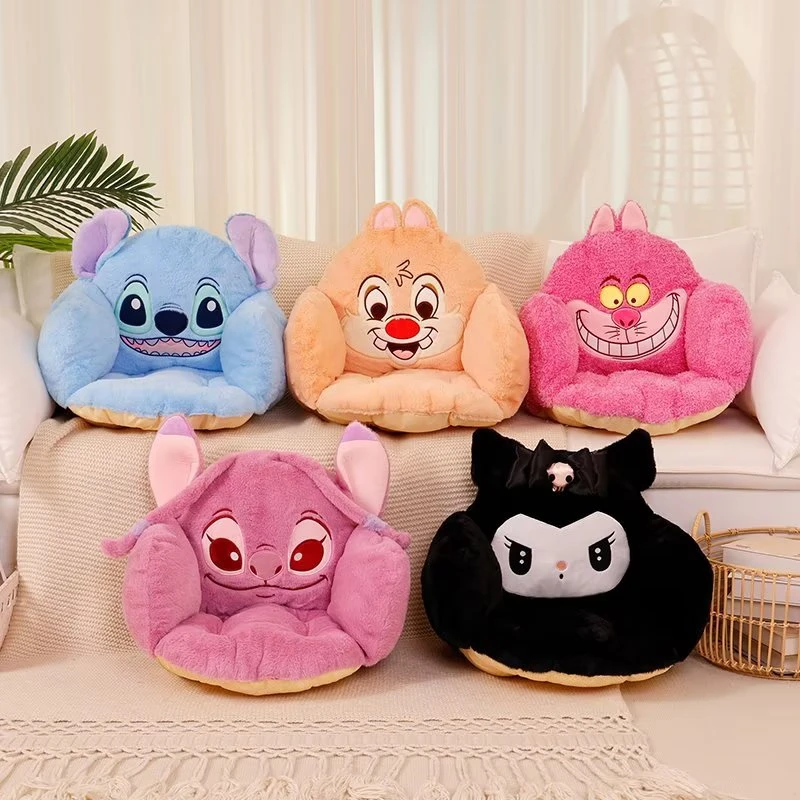 Kuromi My Melody Plush Lovely Seat Cushion Stitch Sitting Cushion for Chair Non-Slip