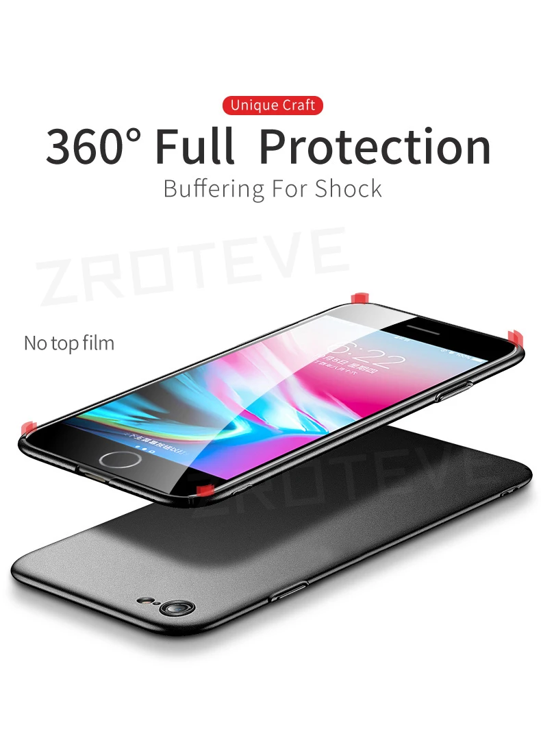 SE 2022 Case Zroteve Luxury Slim Matte Hard PC Cover Coque For iPhone 7 8 Plus SE 2020 2 3 SE2 SE3 iPhone7 iPhone8 Phone Cases iphone xr case with card holder