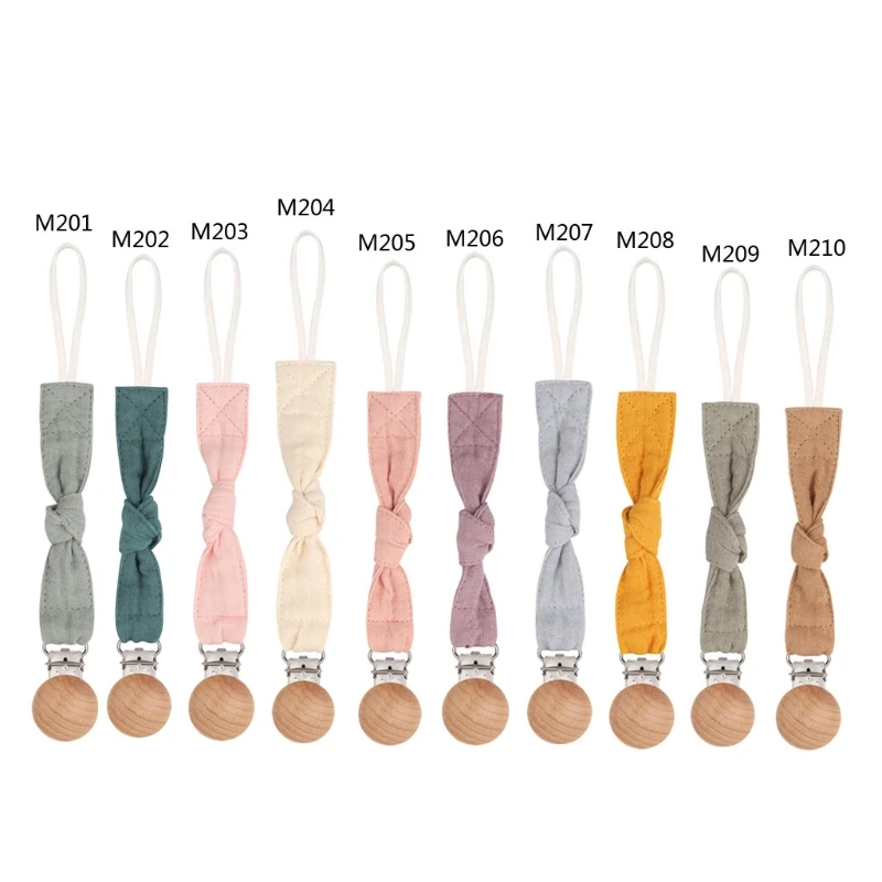 

Baby Pacifier Clip Chain Cotton Linen Pacifier Chain Pacifier Holder Clips