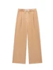 Willshela Women Fashion Solid Lace Up Side Zipper Straight Pants Vintage High Elastic Waist Female Chic Lady Trousers 5