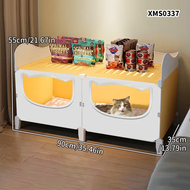 Cat Nest for All Seasons, Enclosed Cat Nest, Summer Cooling and Cooling, Bunk Bed, Two-Story House 5