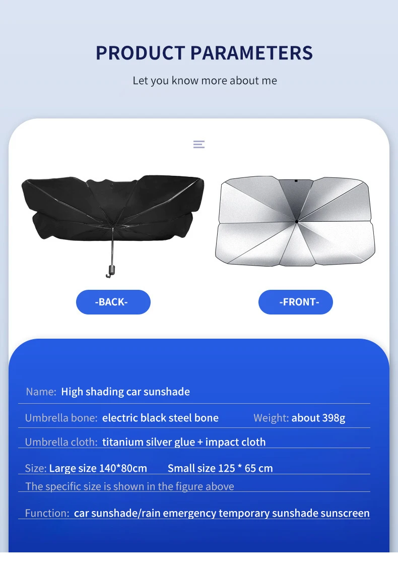 Auto-Windschutzscheiben-Sonnenschutz blockiert UV-Strahlen, Reflektor-Schirm, für Geely EX2 Galaxy EX5 EMi E8 L7 Starship 7 Starray Autozubehör – Detail 8