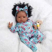 Risbecko 20 Inch Reborn Baby Doll Cute Doll Soft Touch 3D Paint and Visible Veins - Collectible Art Doll Gift Birthday Gift 2