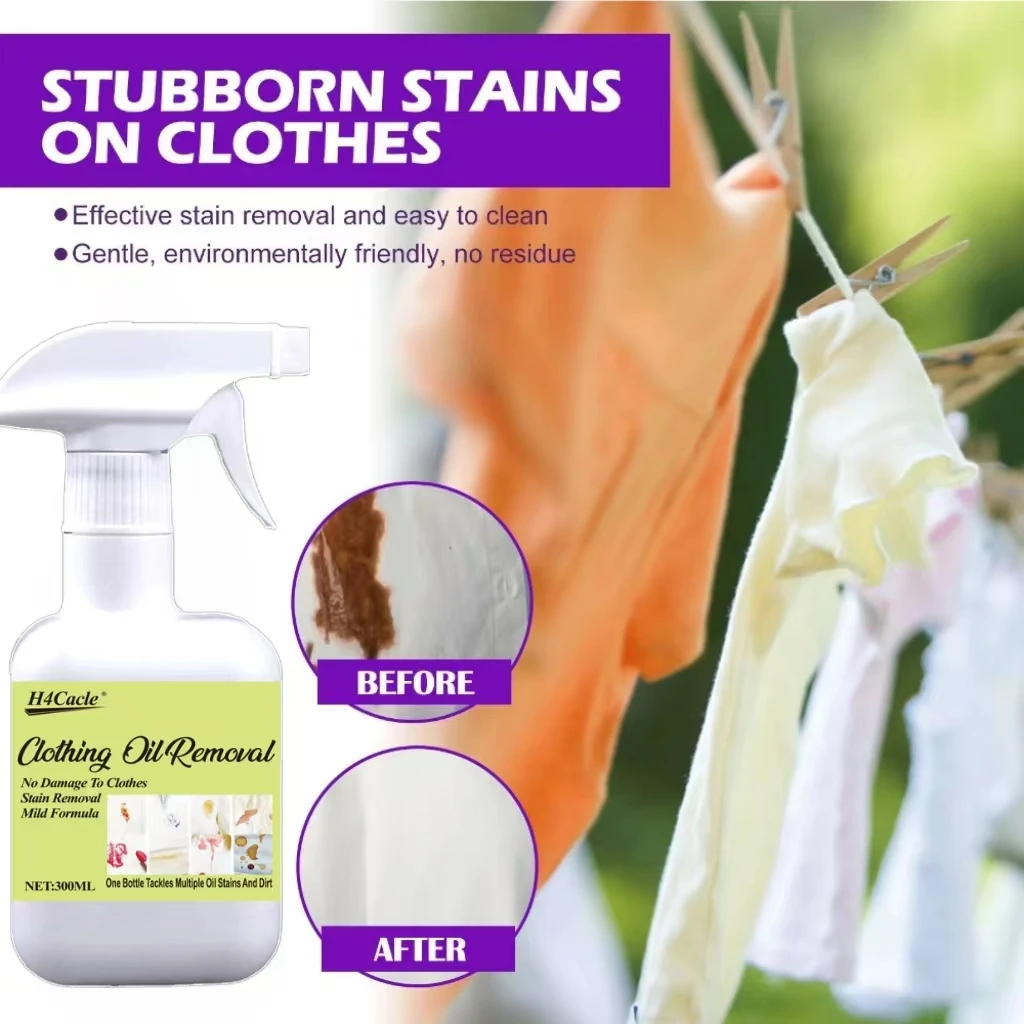 Clothes Oil Stain Remover Dust Cleaner Stubborn Dirt Cleaning Washing Multipurpose Agent Fabric Down Jacket Shoes Sofa Carpet