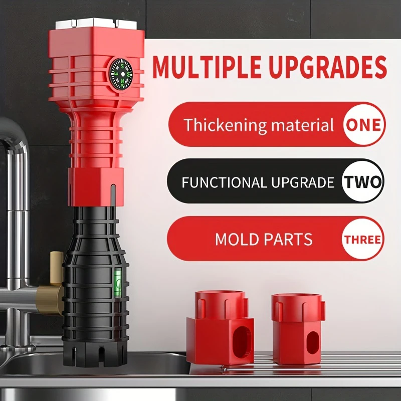 Bathroom & Kitchen Faucet Repair Tool Set 18-in-1 & 24-in-1 Flume Wrenches
