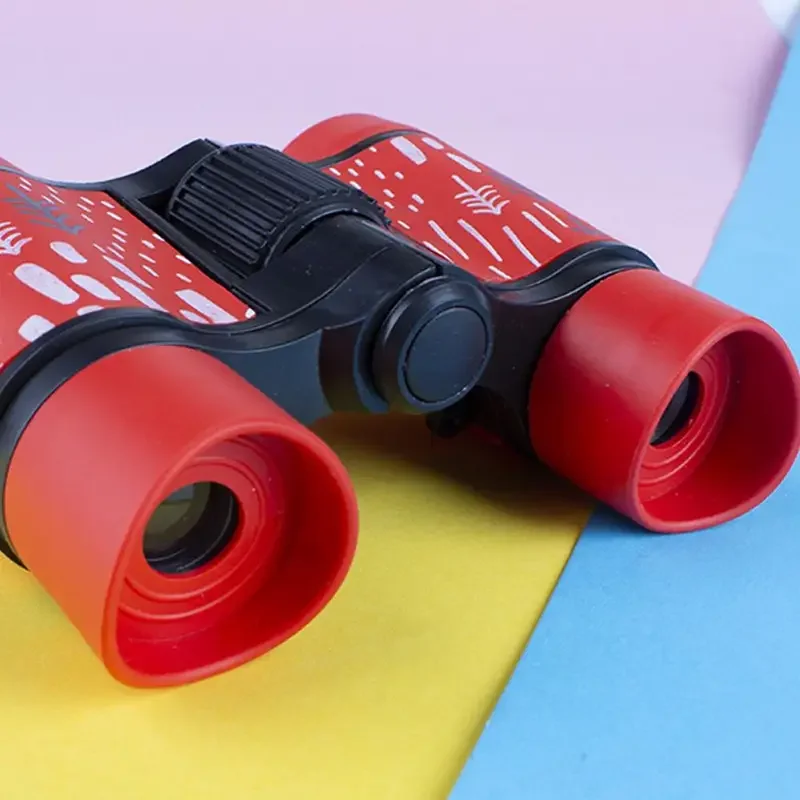 Outdoor Camping Kids Binocular Telescope Children Educational Learning Telescope Bird Watching Folding Optics Telescope 4X30mm 6