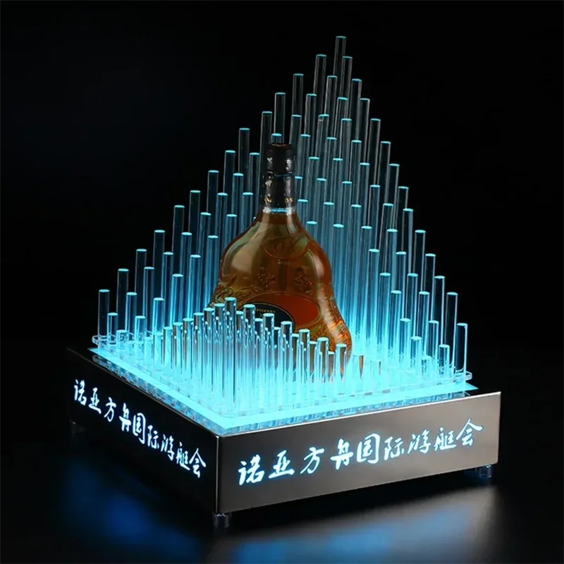 Rechargeable Bar Wine Bottle Presenter Bottles Display Wine Champagne Glorifier Box Champagne Bottle Holder For NightClub