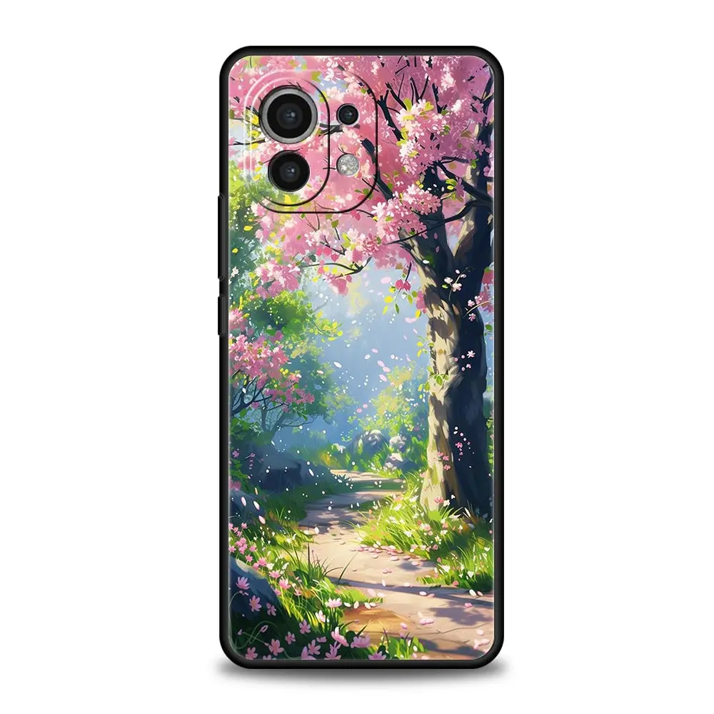 Landscape Art Phone Case, Vibrant Design Protective Cover