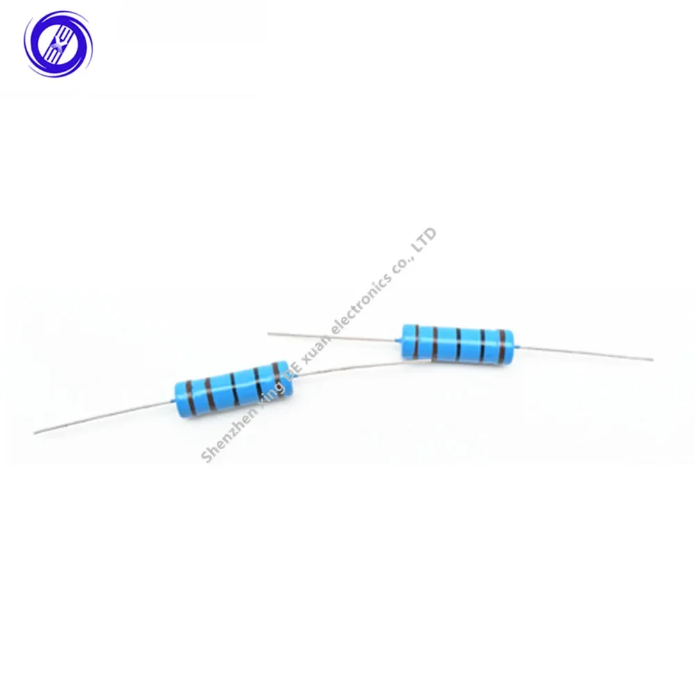 10pcs Metal Film Resistors 5W 5Watts 1% 10 12 15 18 20 22 24 27 30 33 36 39 43 47 51 56 62 68 75 82 91 R K Ohm