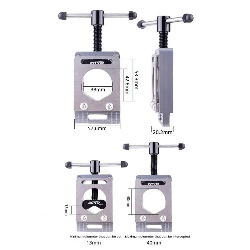 

Фиксатор передней вилки, отличная направляющая для резки труб из углеродного волокна, износостойкая режущая пила, фиксатор для ремонта велосипеда