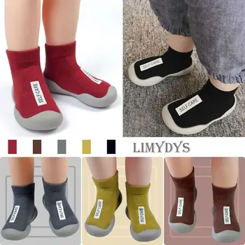 Baby Sock Shoes Anti Slip Toddler First Step Shoe Infant Floor Booties Newborns Rubber Sole Socks Home Slippers for Boys Girls 1