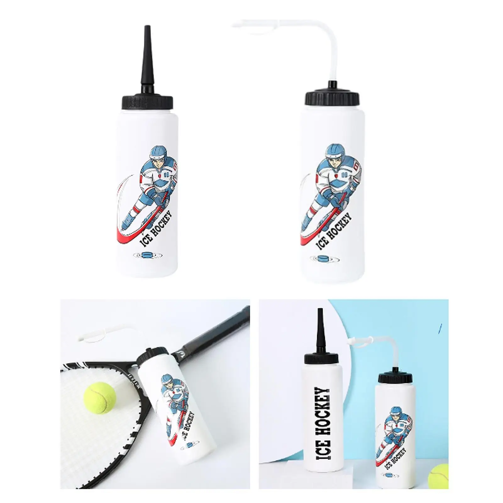 Hockey Water Bottle Sports Water Bottle 1L Capacity Portable Drinking Cup