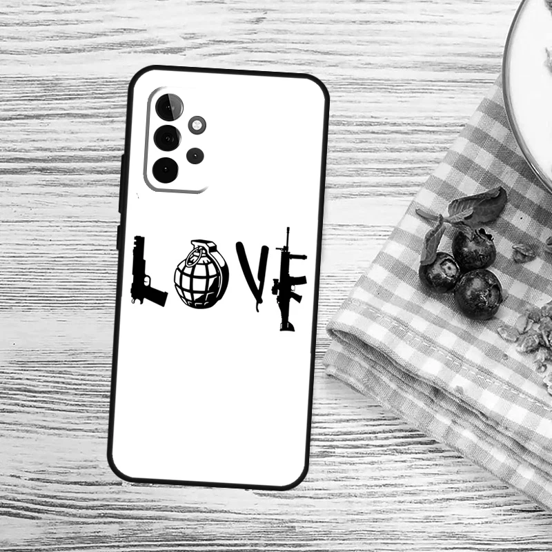 Tactical AK47 Handgun Gun Bullet Design Protective Phone Case Cover