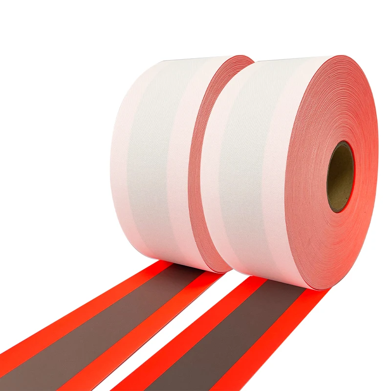 VOOFENG Reflective Flame Retardant Fabric  10cm Width 100% Cotton Warning Tape Sewing on Firefighter Clothing
