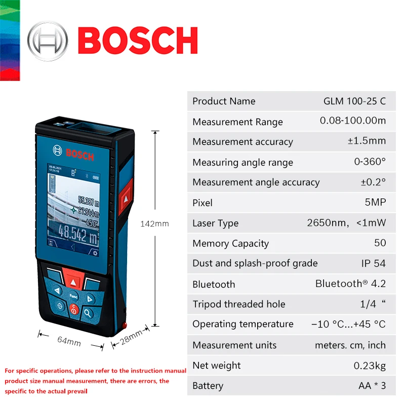 Bosch 150 Meters Laser Rangefinder Inbuilt Bluetooth Camera GLM 150 C  Professional Hight Precise Laser Distance Measure - AliExpress
