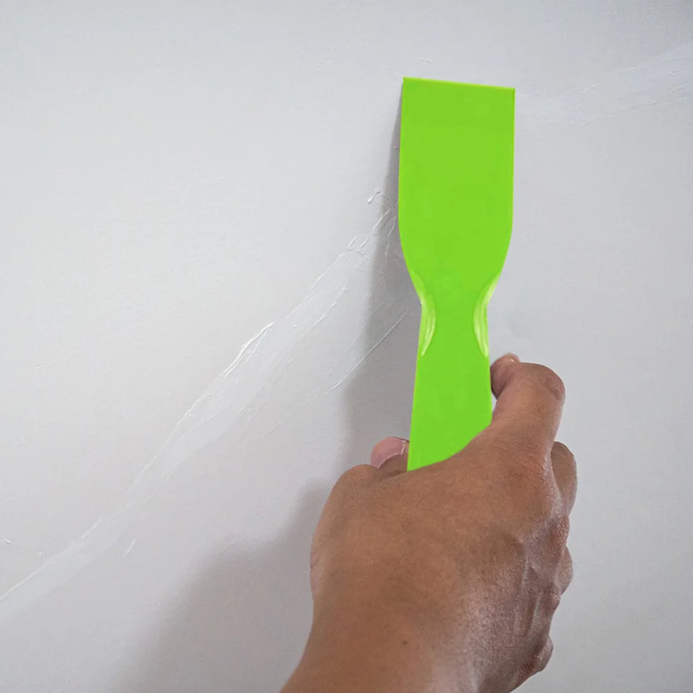 5 Pcs Plastic Putty Spatula Set Wallpaper Scraper Car Painting Spatula Scrapers for Spackling Patching Decals Wallpaper Remover
