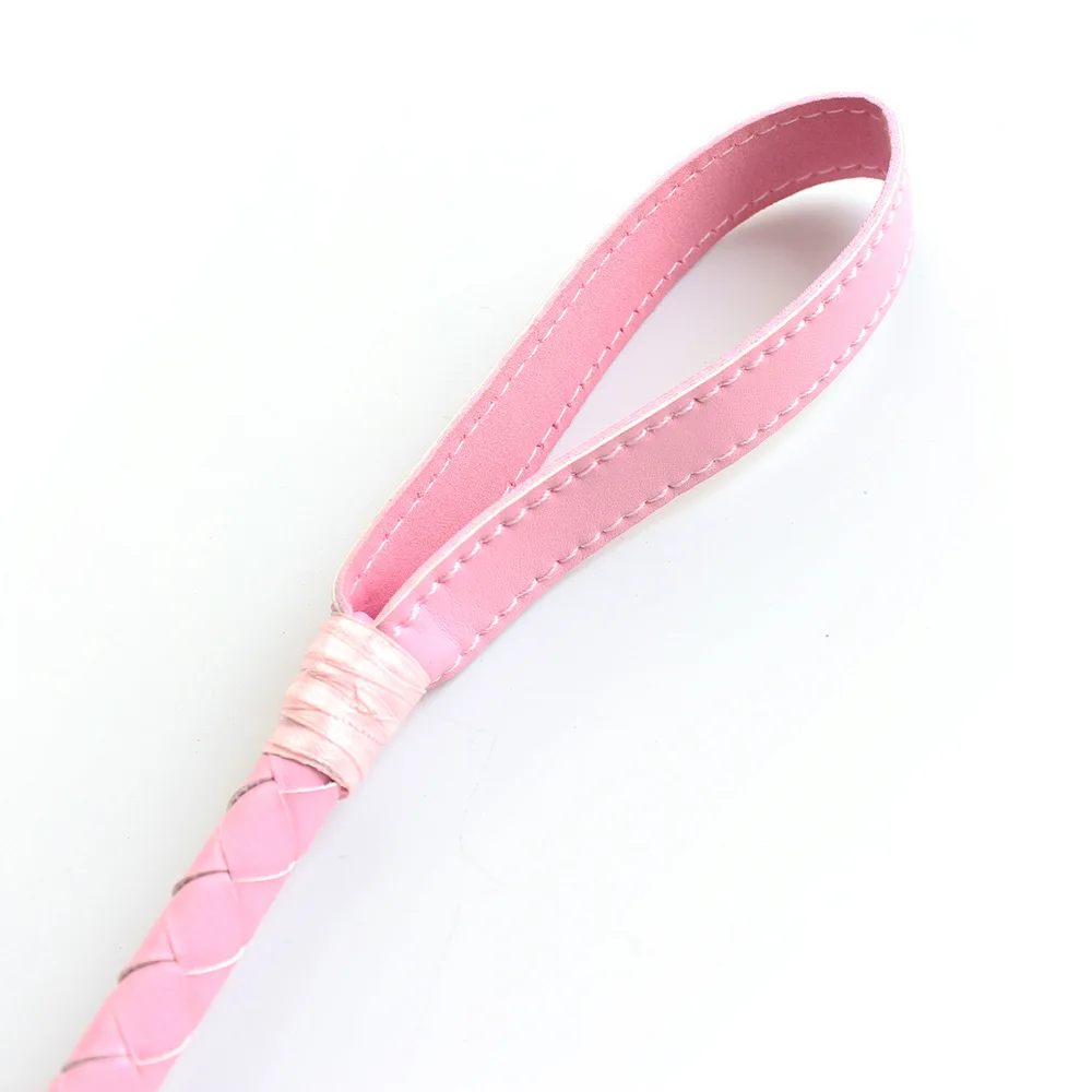 PU Leather Horse Whip Crops Equestrianism Paddles Riding Crop Horse Whips with Wrist Strap 2